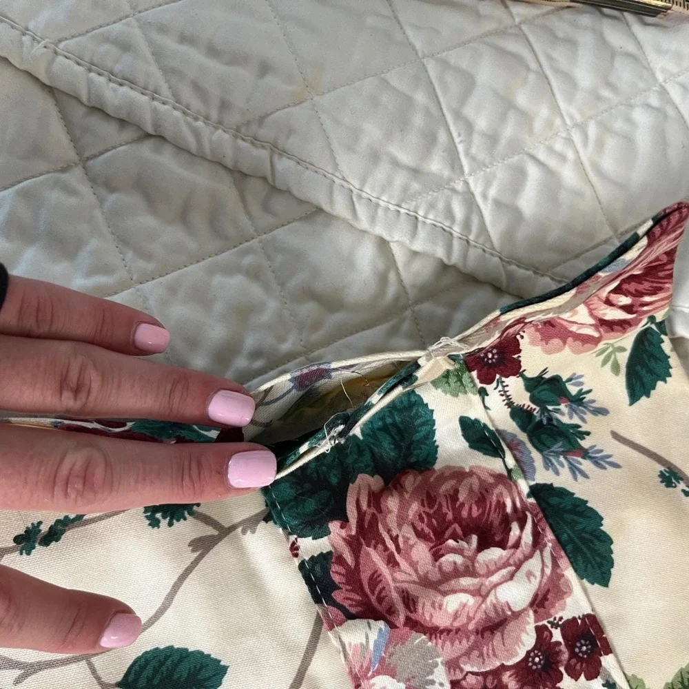 Waverly Valance Pleasant Valley Floral Rod Pocket Valance (1) Custom Made72